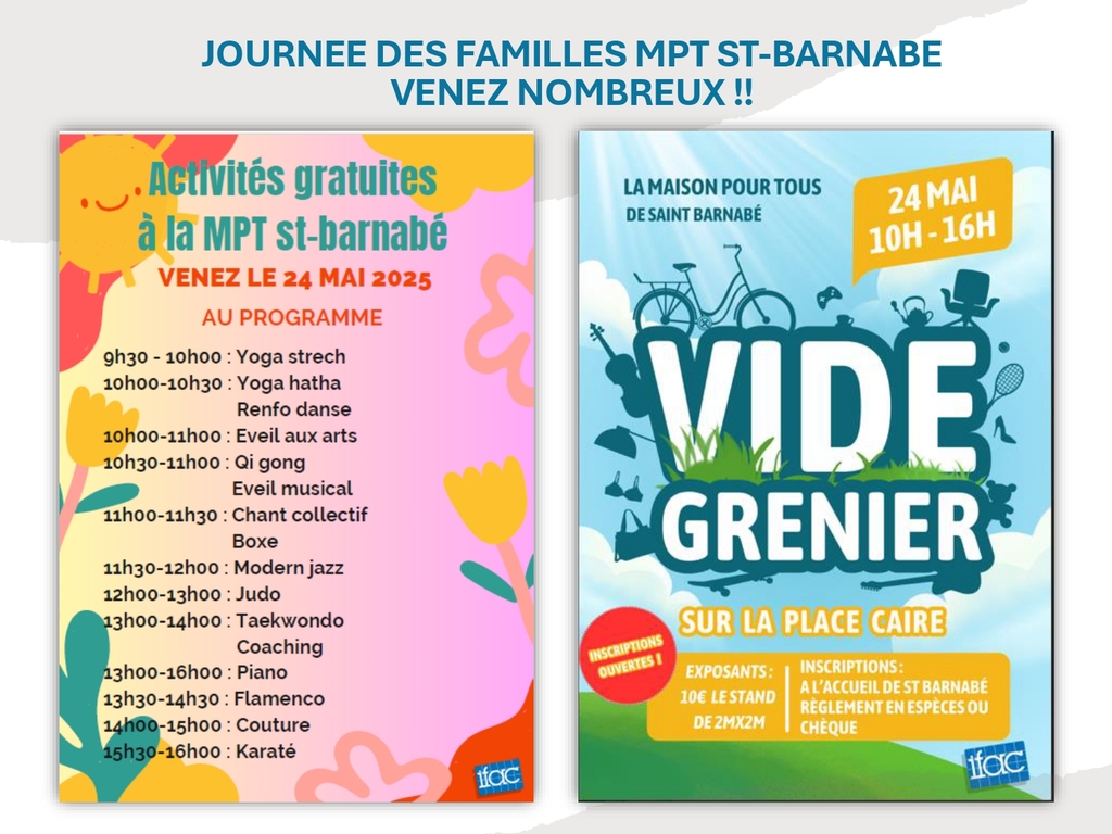 PROCHAINS TEMPS FORTS - MPT ST BARNABE